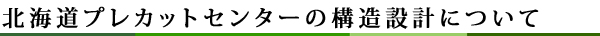 北海道プレカットセンターの構造計算について